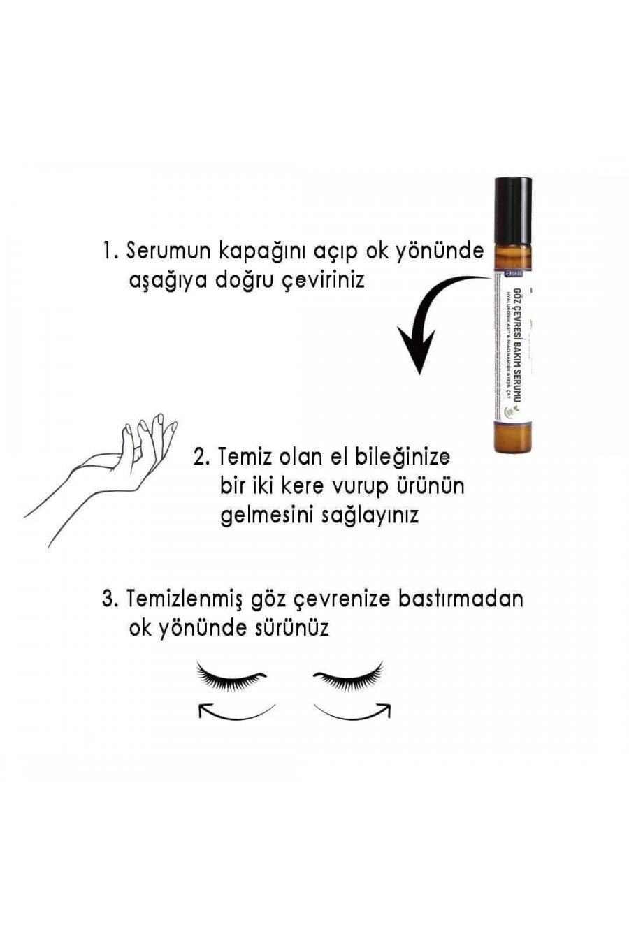 Naturamisse %100 Göz Çevresi Bakım Serumu 10 Ml Hyaluranic Asit Yaşlanma Karşıtı Onarıcı Şişlik ve Morluk Karşıtı Bakım